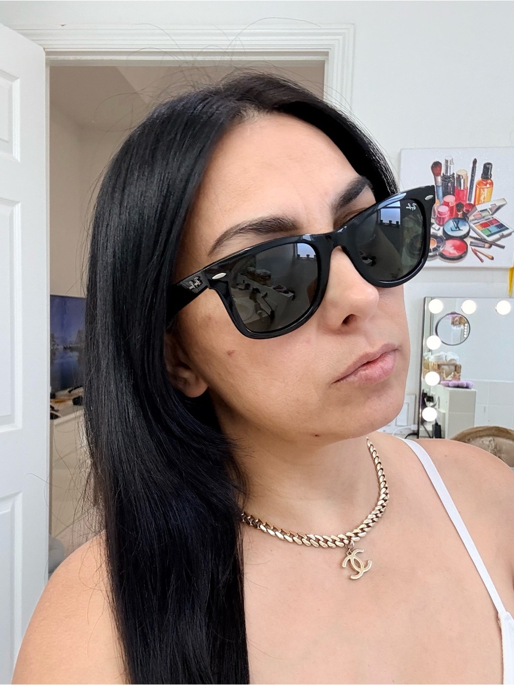 Ray-Ban Black Sunglasses with Dark Lenses